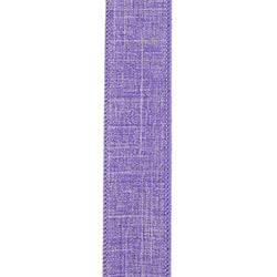 1.5"X50YDS Purple Everyday Linen Value Wired Edge Ribbon