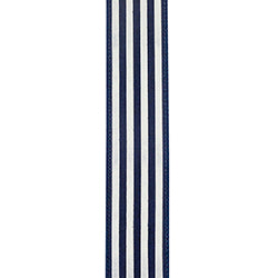 1.5"X10YDS Striped Linen Value Wired Edge Ribbon