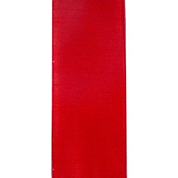 4"X10YDS Blue&Red Cardinal Blossom Deluxe Wired Ribbon