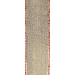 2.5"X10YDS Gilded Bunny Deluxe Metallic Backed Wired Edge Ribbon