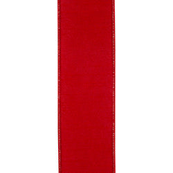 2.5"x10YDS XO Hugs And Kisses Dupioni Backed Wired Edge Ribbon