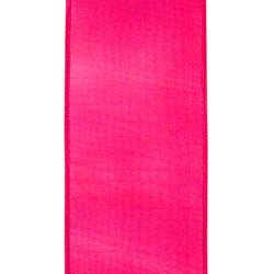 4"X10YDS Paisley Fuchsia Deluxe Wired Edge Ribbon