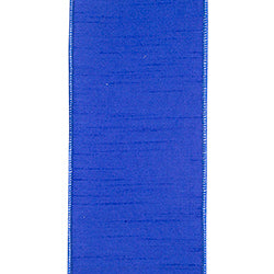 4"X10YDS Blue Bird Perched Deluxe Dupioni Backed Wired Edge Ribbon