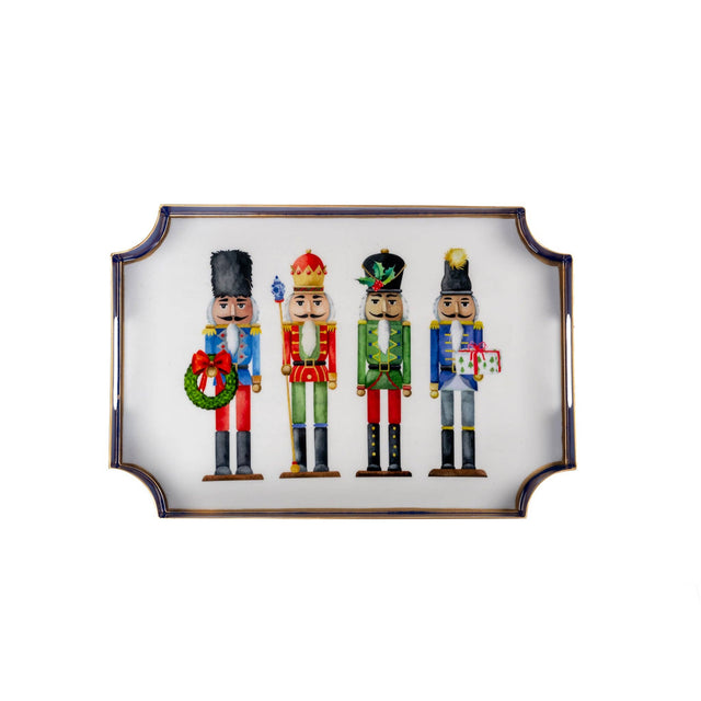 18" Nutcracker Enameled Tray