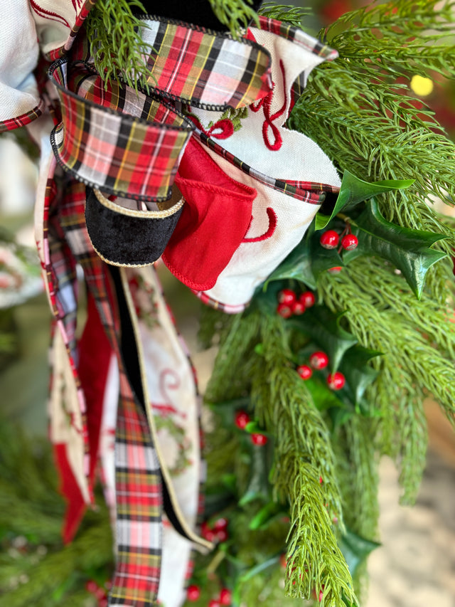 Holly Days Designer Wreath – 30" Christmas Wreath