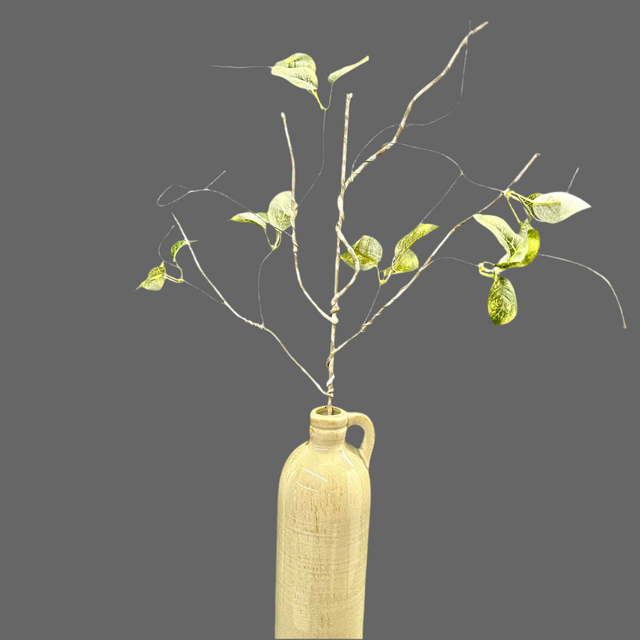 24" Green Birch Style Leaf Branch