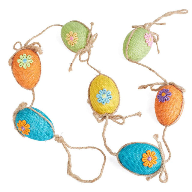 60" Easter Egg Jute Garland