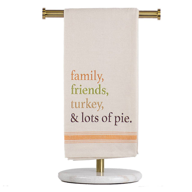 20"x28" Lots of Pie Hand Towel | Cream/Orange
