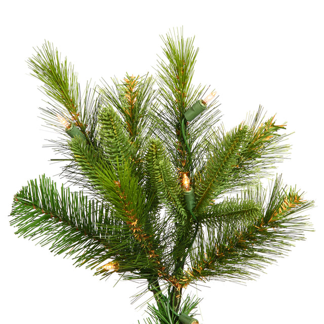 6.5' Cashmere Slim Artificial Christmas Tree, Clear Dura-Lit® Lights