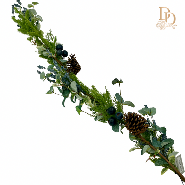 57" Blueberry/Pod Eucalyptus Cedar/Pine Garland
