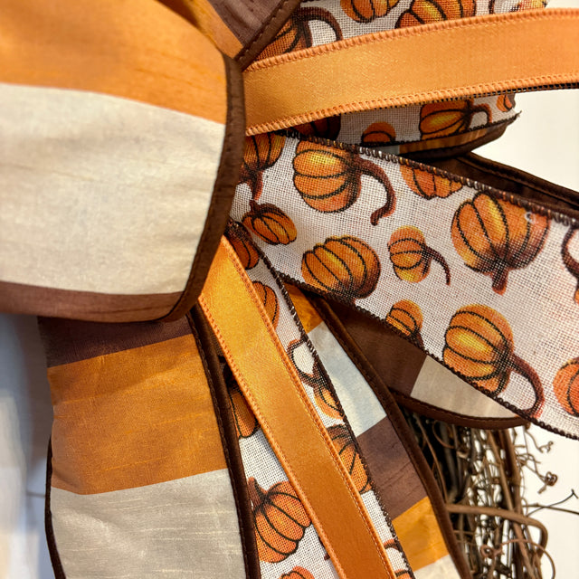 20" Pumpkin Patch Promenade Custom Fall Bow