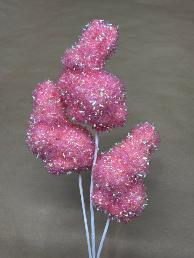 12" Tinsel Bunny Pick | Blue | Lavender | Pink | Yellow