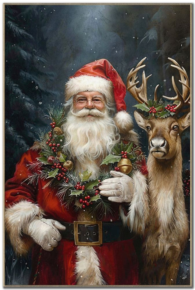24" x 36" Santa’s Loyal Companion Wall Art