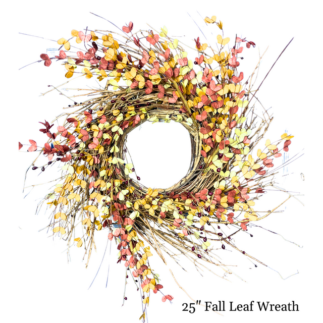 25" Fall Leaf Wreath