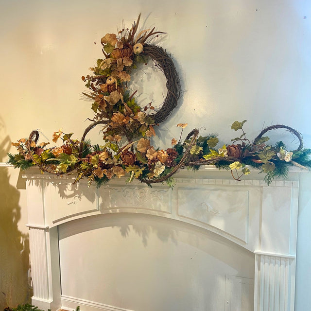 90" Taupe Meadow Designer Garland