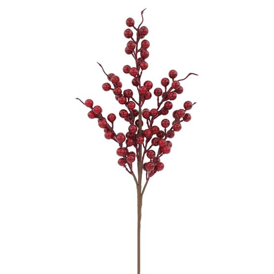 17" Red Berry Spray