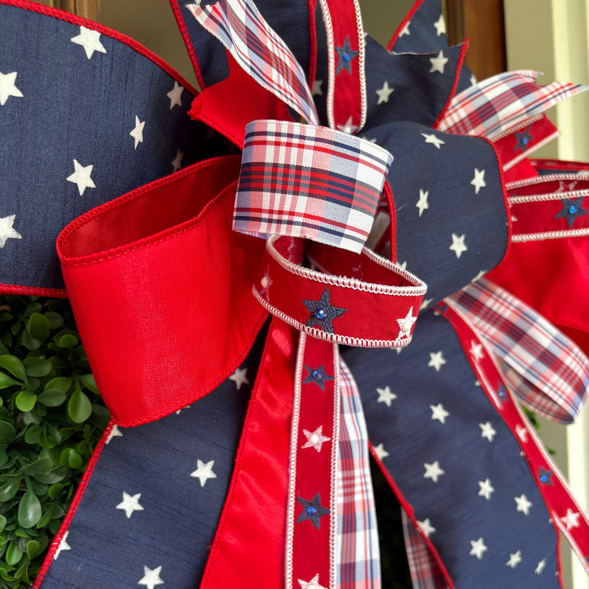 22" Star-Spangled Spirit Patriotic Designer Bow
