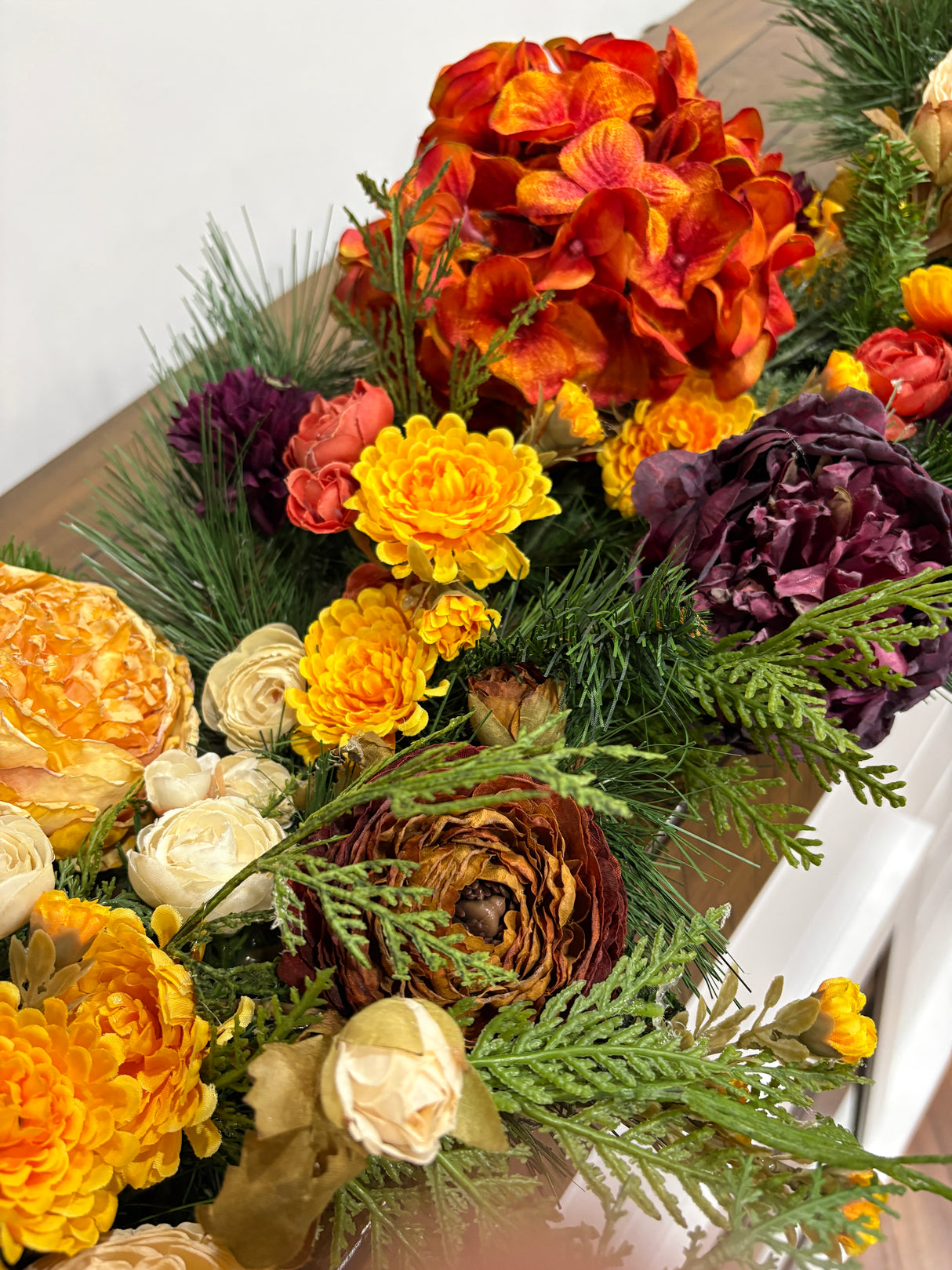 48" Brûléed Bloom Designer Garland