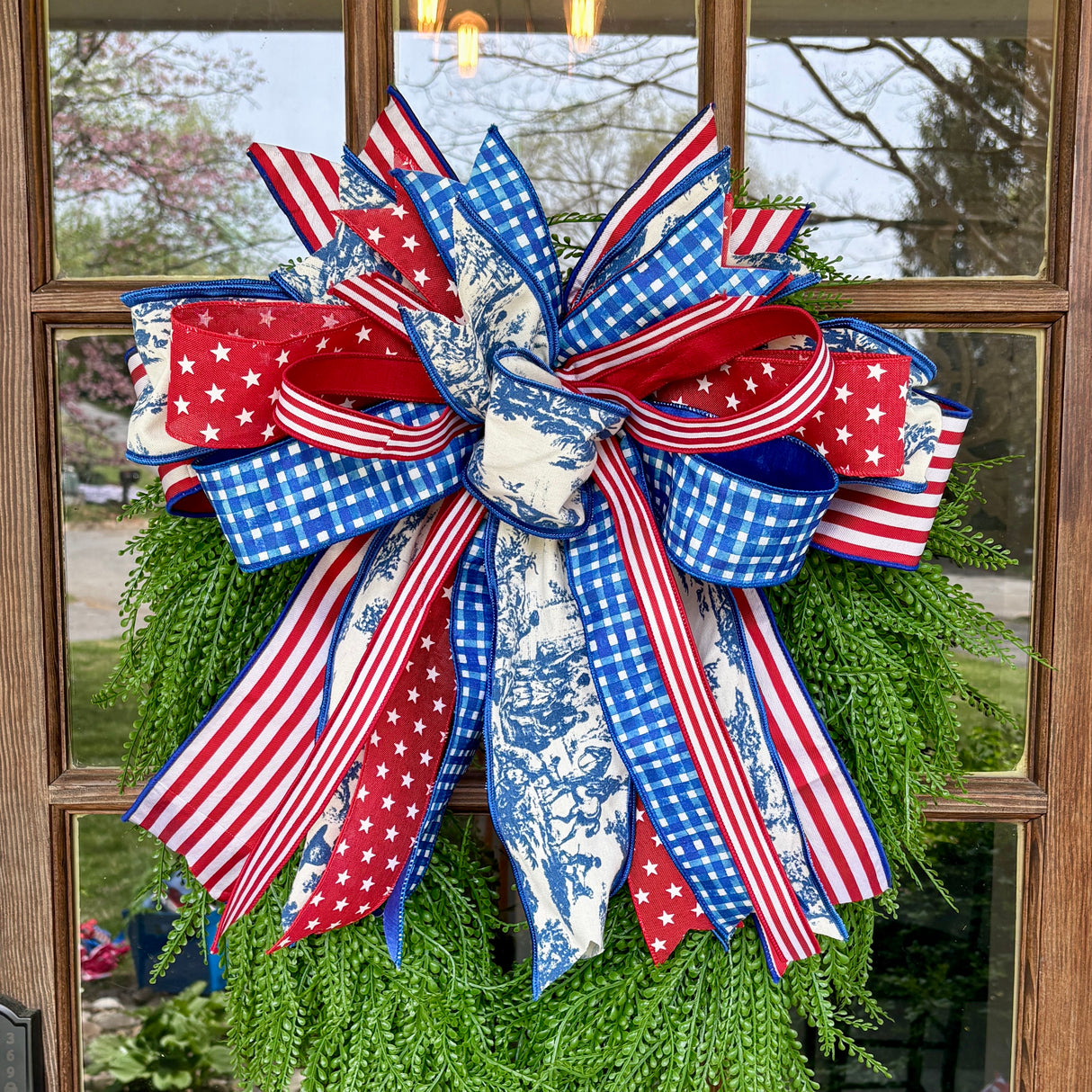 24" Old Glory Handtied Patriotic Bow