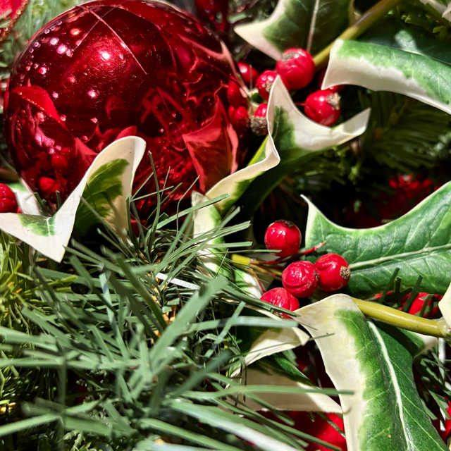 54" "Home for the Holly Days" Designer Christmas Garland