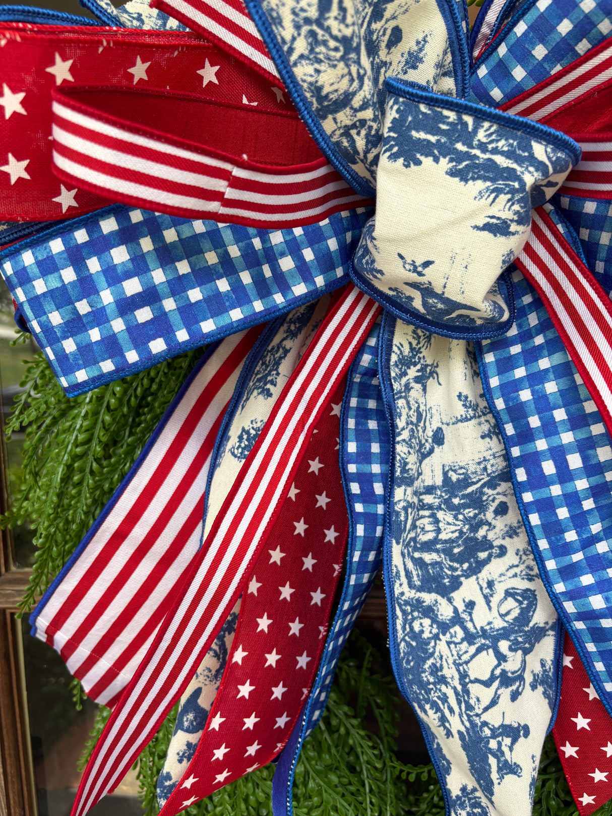24" Old Glory Handtied Patriotic Bow