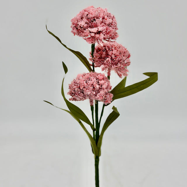 20" Wild Foam Allium Spray | Blue Cream Lavender Pink