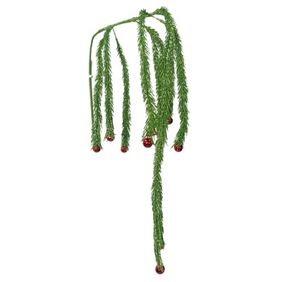 45" Shining Shimmering Hanging Ball Spray | Green/Red