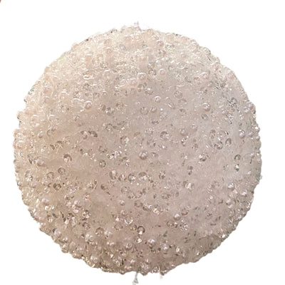 5.5" Dazzling Sequin/Bead Ball | White