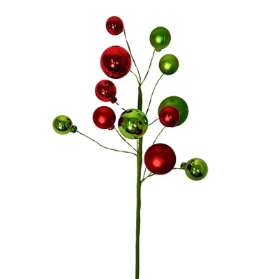 16" Elegant Ball Pick | Red/Apple Green