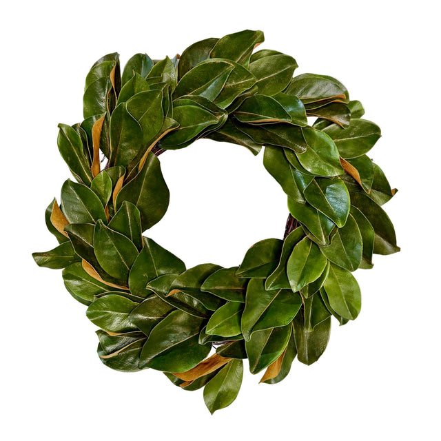 24" Magnolia Leaf Wreath