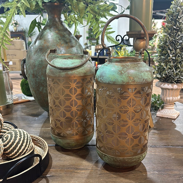 14" Patina Lantern