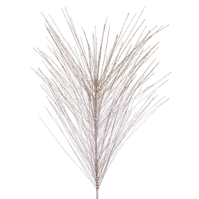 6' Champagne Metallic Pine Needle Garland