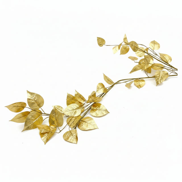 6' Shiny Gold Ivy Garland