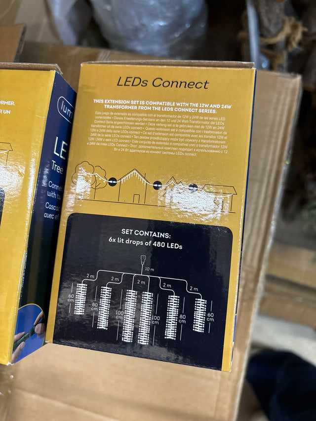 LED's connect cascade lights 8 function twinkle effect outdoor *Extension Set*