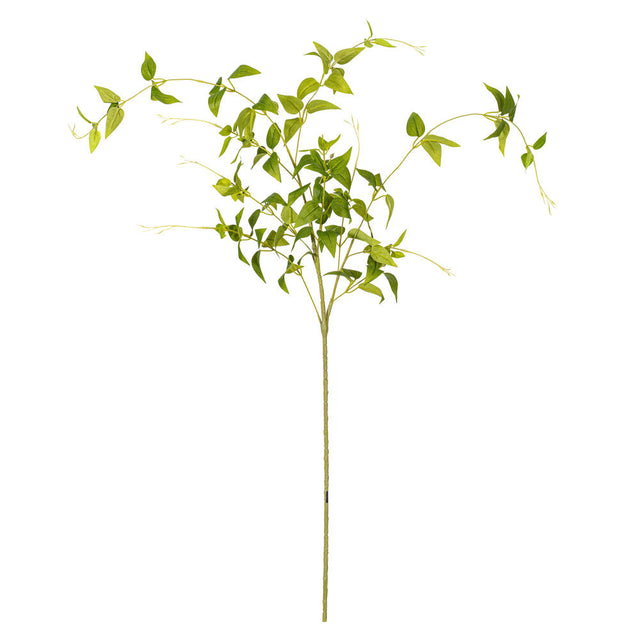 43" Green Clematis Leaves Spray