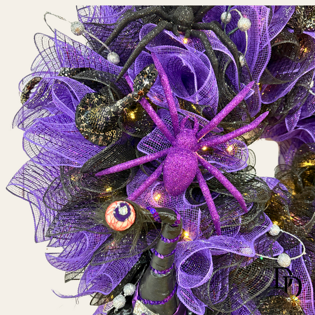 Glamour Gets Wicked | 30" Designer Halloween Wreath