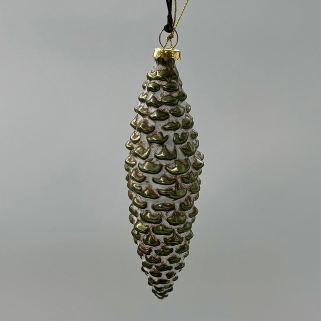6" Glass Pinecone Ornament
