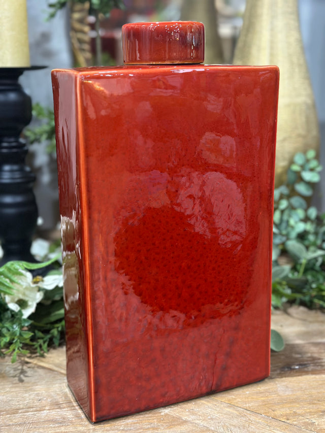 15” Vertical Rectangle Ceramic Vase