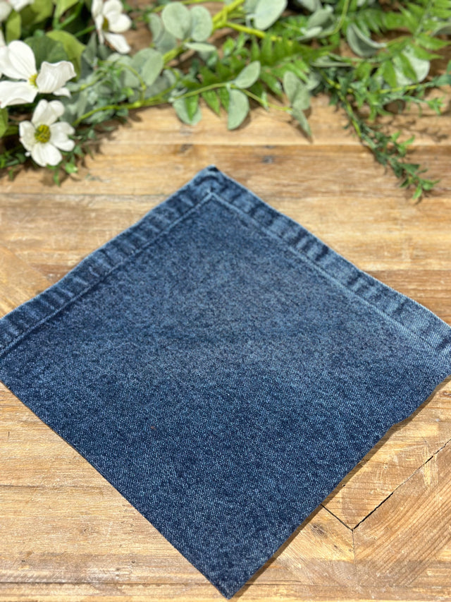 20.5" x 20.5" Denim Napkin