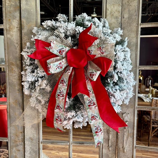 “Hearthside Holiday” Winter Bow