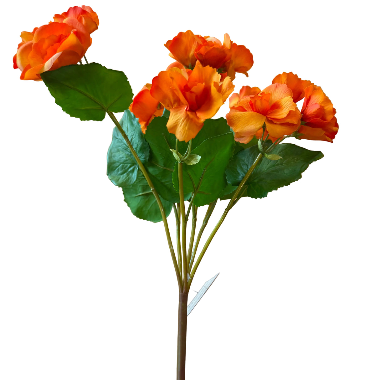 17" UV-Proof Orange Begonia Bush