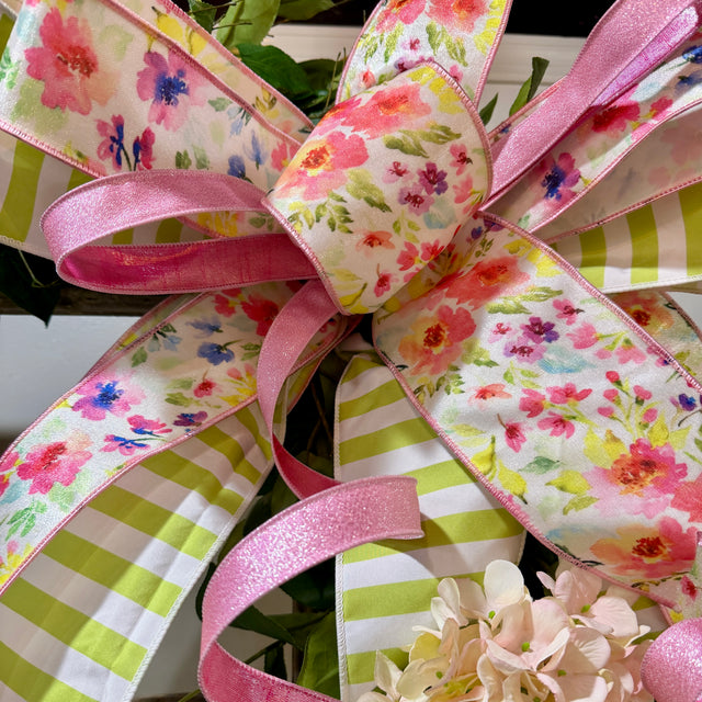 22" Blossom & Vine Handtied Spring Bow