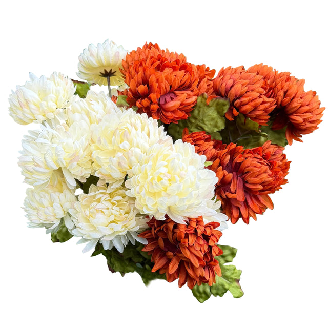 21" Mum Bush | Cream or Rust