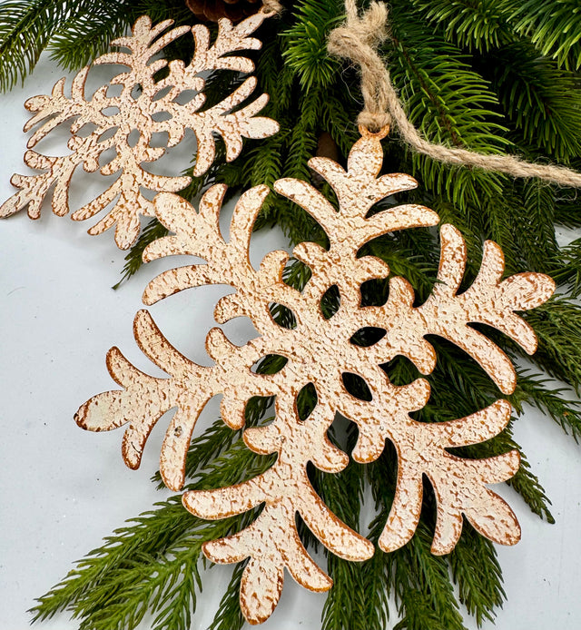 74" Metal Snowflake Garland