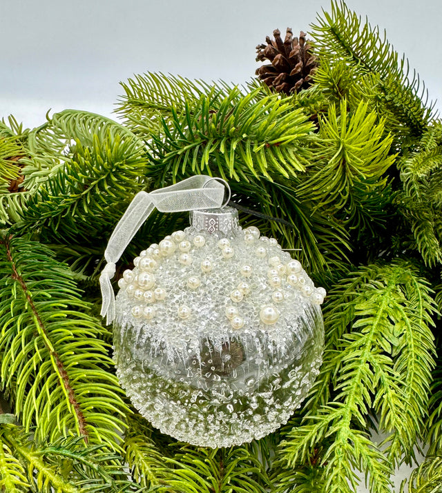 3" Bauble Glass Pearls, Speckled