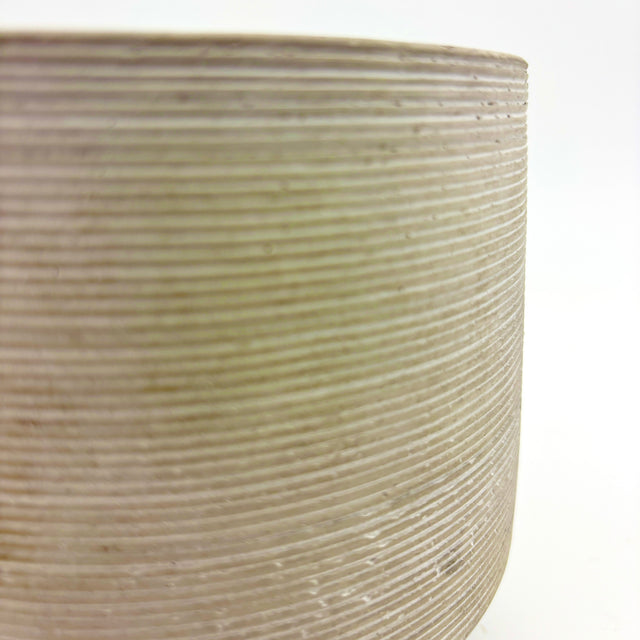 5"x5.7"D Stone Grooved Pot
