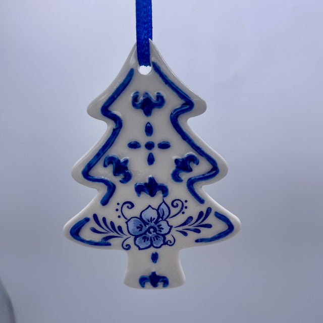 3" Delft Blue Ornament | Heart, Tree, or Star