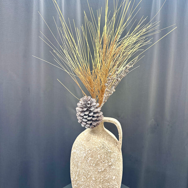 24" Longleaf Pine Spray with Pinecones