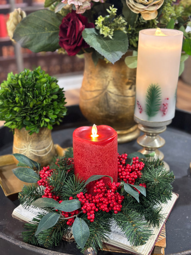 11" Very Berry Candle Ring