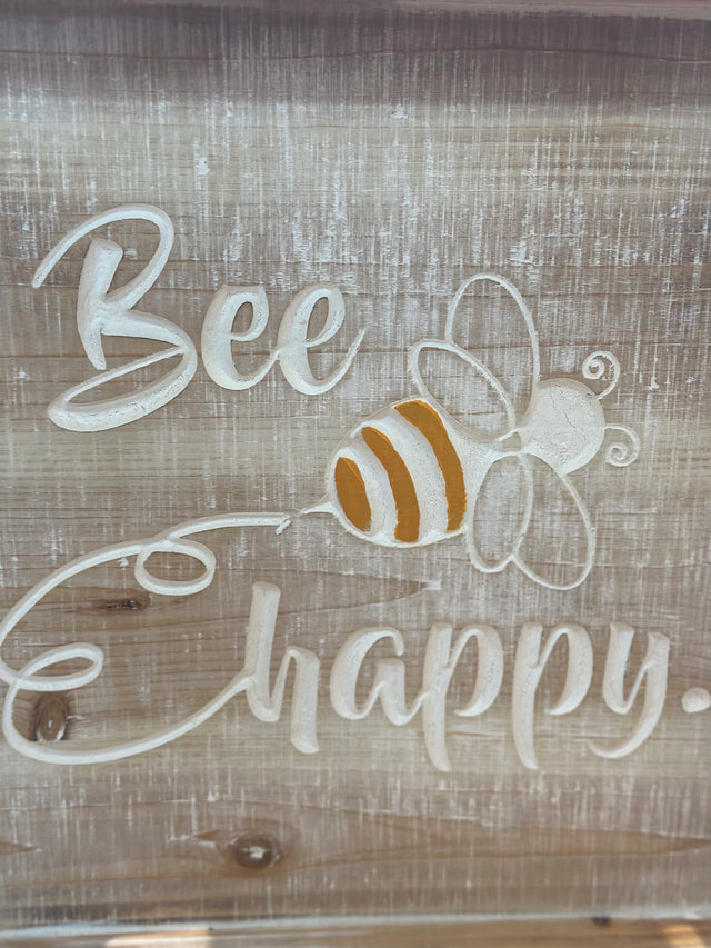 15"-12" Nesting Wood Bee Trays Set of 2